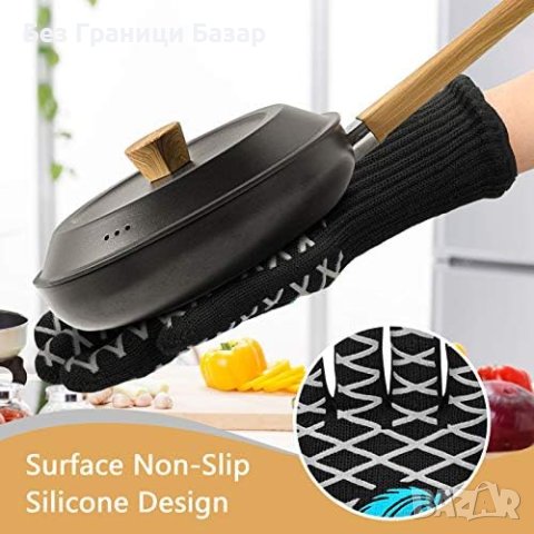 Нов Високотемпературни Грил Ръкавици с Трислойна Защита за скара печене, снимка 2 - Други стоки за дома - 43501671