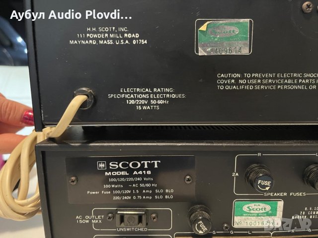 Skott A-416 Усилвател и Skott Радио T-516, снимка 6 - Ресийвъри, усилватели, смесителни пултове - 43492123