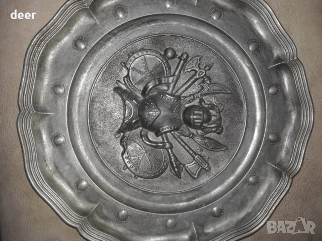 Цинкова чиния за стена