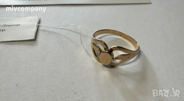 Златен пръстен 1.86гр., снимка 2 - Пръстени - 49128938