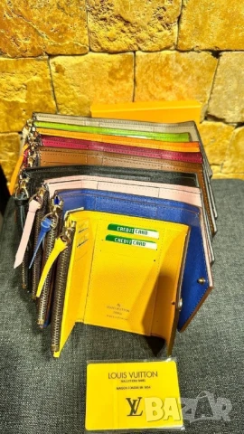 портмонета в кутия louis vuitton от естествена кожа , снимка 3 - Портфейли, портмонета - 51387065