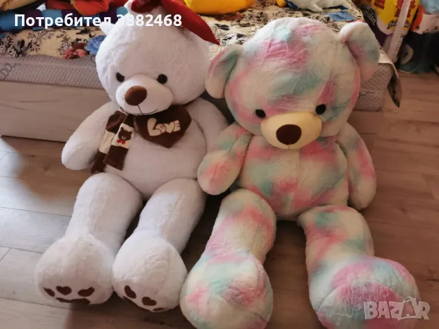 Големи плюшени мечки нови 80 лв 