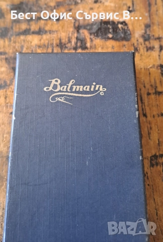 химикалка Balmain Paris Балмейн Париж сребърна с текстил тяло, снимка 12 - Ученически пособия, канцеларски материали - 52167538