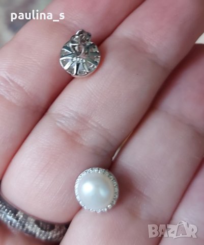 Японски дизайнерски обеци с естествена перла и циркон - проба 925 / Oт "Swan" pearls , снимка 6 - Обеци - 33148077