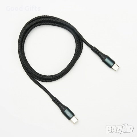 100W 1m кабел за данни за бързо зареждане от Type-C към Type-C, снимка 2 - USB кабели - 42986956