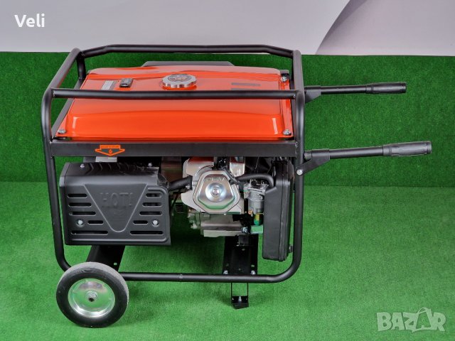 Генератор за ток монофазен с ел. стартер 6.5kw, снимка 8 - Генератори - 38246983