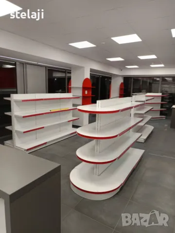 Островен стелаж за аптека, книжарница, зоомагазин, детски магазин и др, снимка 3 - Стелажи и щандове - 49448205