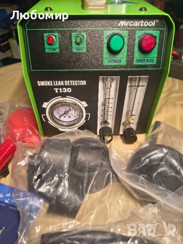 MR CARTOOL T130 EVAP машина за дим, детектор за течове от горивната система на автомобила 

, снимка 5 - Други инструменти - 50941587