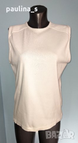 Памучна брандова тениска без ръкави "Clockhouse"® / голям размер , снимка 3 - Тениски - 28505498