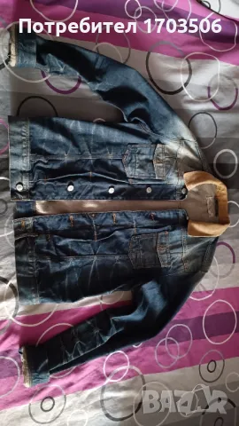 Мъжко яке L Мъжки дънки 30-34 размер , снимка 4 - Якета - 48528199