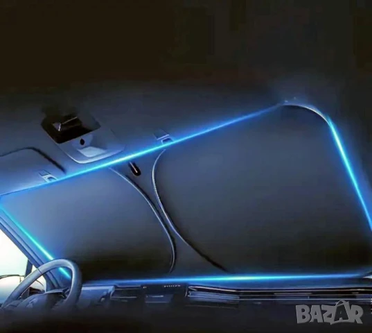 Сенник слънцезащитен ,сгъваем за автомобил, снимка 3 - Аксесоари и консумативи - 50715779