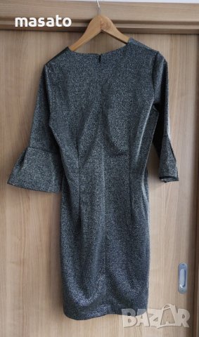 VILA JOY - сребриста рокля, снимка 5 - Рокли - 40535831