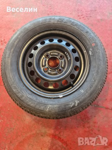 резервна гума с джанта 14" цола, 5х114.3, ц.о.67.1 с чисто нова гума, снимка 4 - Гуми и джанти - 43956099