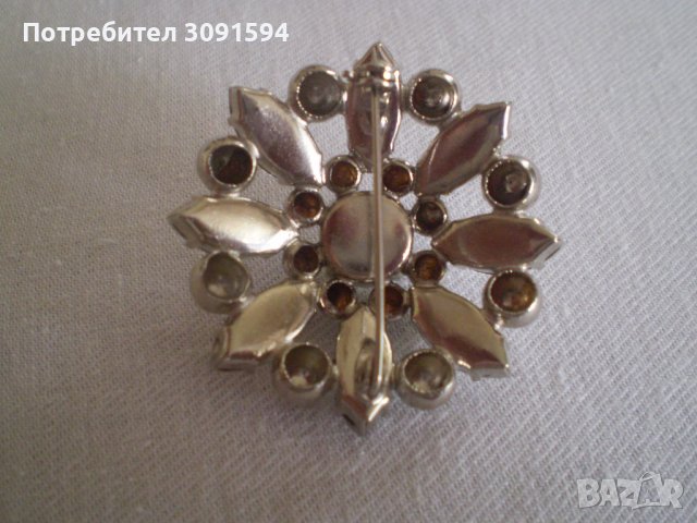 Антична  брошка - арт деко, снимка 4 - Антикварни и старинни предмети - 37792216
