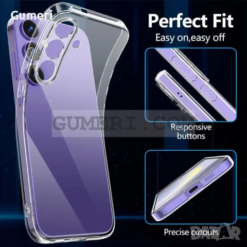 Силиконов Гръб със Защита за Камерата за Samsung Galaxy S24, снимка 3 - Калъфи, кейсове - 44923505