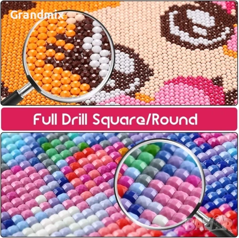 5D творческа мозайка 30х40см., снимка 2 - Игри и пъзели - 53479546