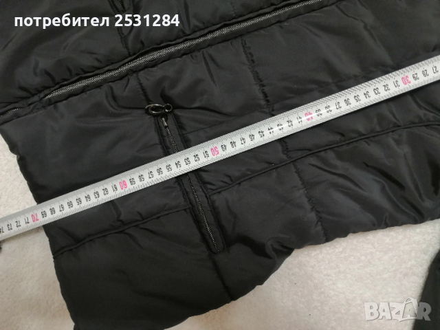 Зимно черно яке, като ново, без забележки , снимка 2 - Якета - 52539693