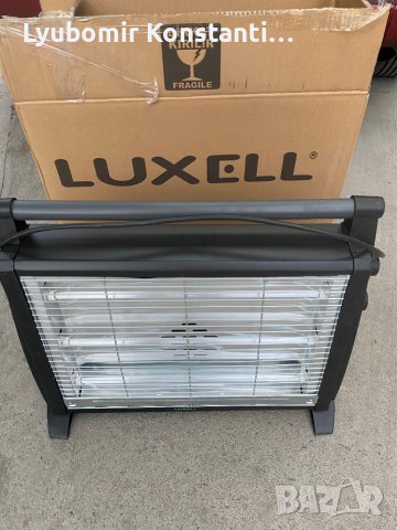 Кварцова електрическа отоплителна печка Luxell 1800W, снимка 2 - Отоплителни печки - 38139751