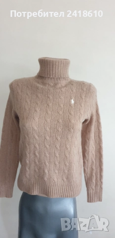 POLO Ralph Lauren Cable Wool / Cashmere Knit Womens Size S НОВО! ОРИГИНАЛ! Дамски Поло Пуловер !