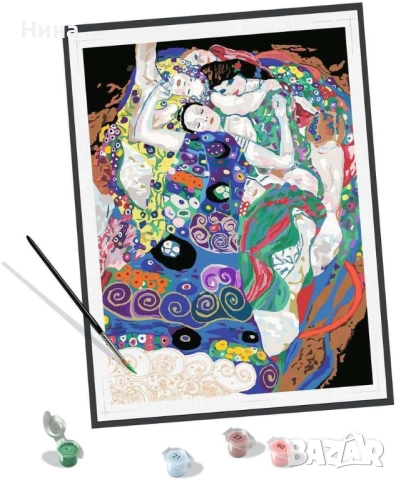 Рисуване по номера с Ravensburger: Klimt, The Virgin 🖼, снимка 5 - Рисуване и оцветяване - 52845213