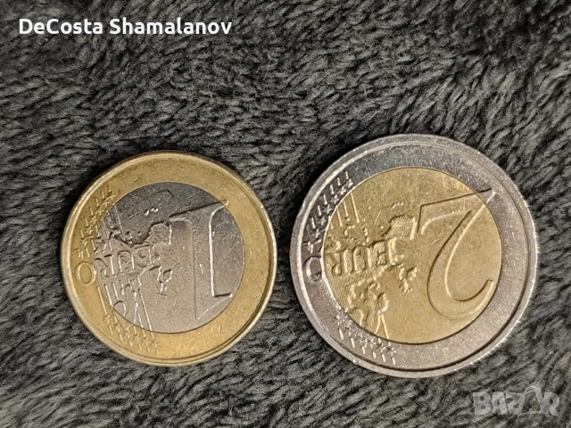 Монети 1 и 2 евро Белгия, снимка 2 - Нумизматика и бонистика - 53419251