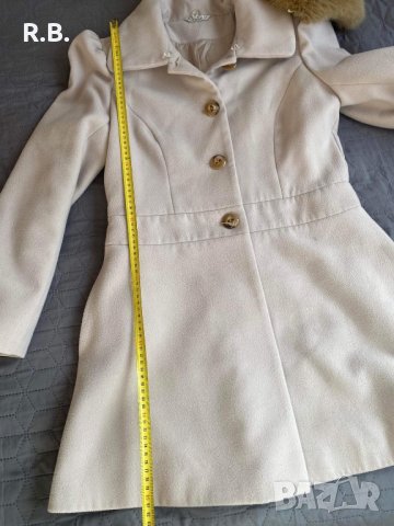 Бежево палто Radeks, размер М, снимка 10 - Палта, манта - 38896210