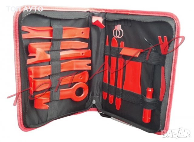 Инструменти 14 Части Комплект Разглобяване Интериор Сваляне Тапицерия Кола, снимка 2 - Аксесоари и консумативи - 36776342