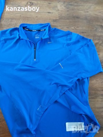 Nike Mens Element 1/2 Zip LS Running Shirt - страхотна мъжка блуза 2ХЛ КАТО НОВА, снимка 6 - Спортни дрехи, екипи - 39972175