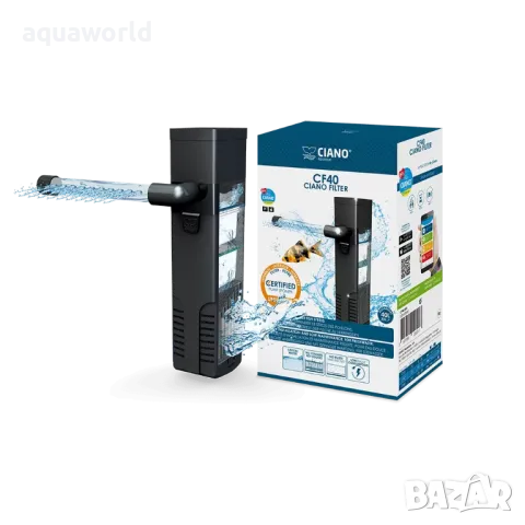 "ПРОМОЦИЯ" Аквариум Ciano Aqua 20 - черен, снимка 4 - Аквариуми - 49779449