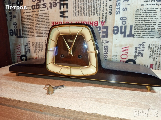 Каминен Часовник "Hermle", снимка 2 - Антикварни и старинни предмети - 52511503