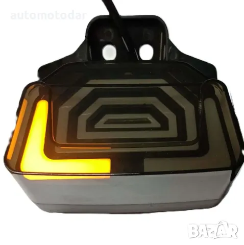 Стоп за мотор с вградени мигачи и стойка за номер, снимка 2 - Аксесоари и консумативи - 49509710