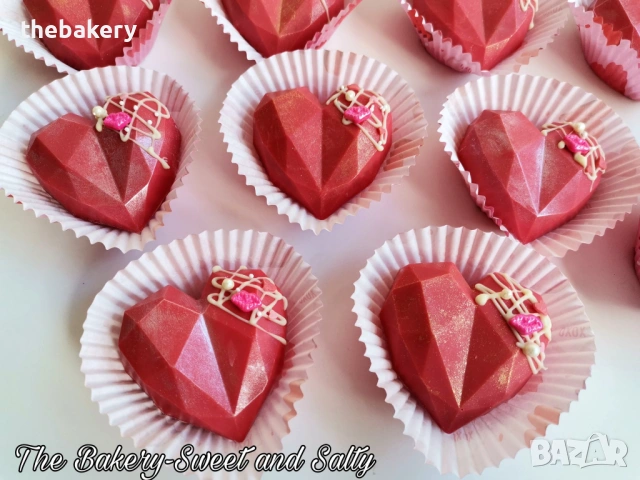 Шоколадови сърца с пълнеж Свети Валентин