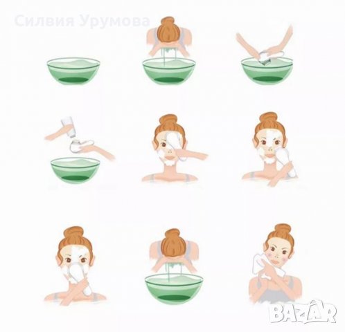 Четка за почистване на лице + лента за глава, снимка 8 - Козметика за лице - 39471759