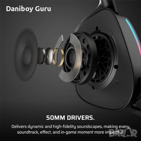 Corsair Void v2 Безжични геймърски слушалки с Bluetooth за PC, PS5, PS4, Switch, мобилни устройства , снимка 4 - Аксесоари - 53564003