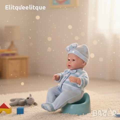 Реалистично бебе с аксесоари - 39см, снимка 8 - Кукли - 52292048