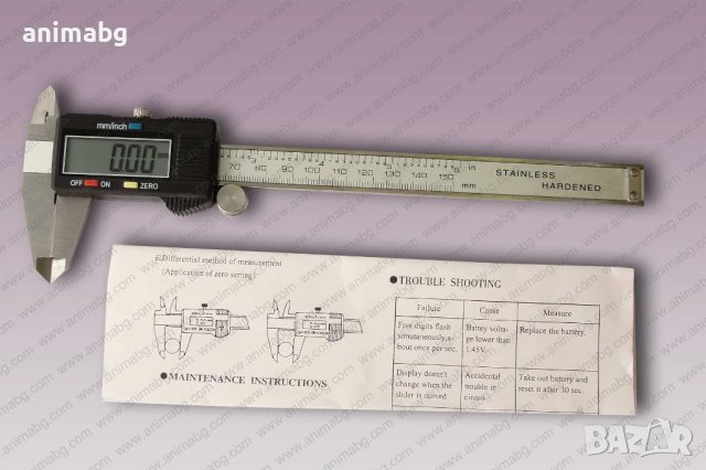 ANIMABG Цифров шублер 150 mm, снимка 3 - Друга електроника - 37007671
