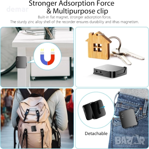 Цифров гласов рекордер, 100 GB флаш памет тип C със запис на глас, снимка 7 - Други - 51729102