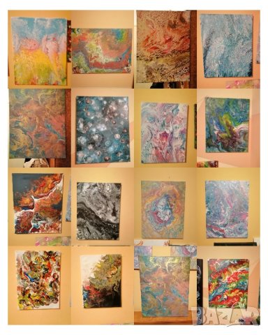 Авторски картини акрил 30/40 см, снимка 4 - Други - 33656781