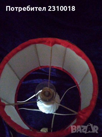 Стара настолна винтидж нощна лампа, снимка 4 - Настолни лампи - 36956268