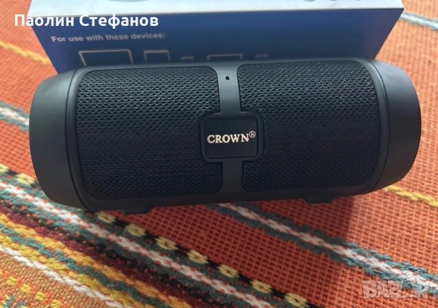 Преносима Bluetooth тонколона CROWN PBS-432AR | USB | Hoa, снимка 3 - Bluetooth тонколони - 53217017