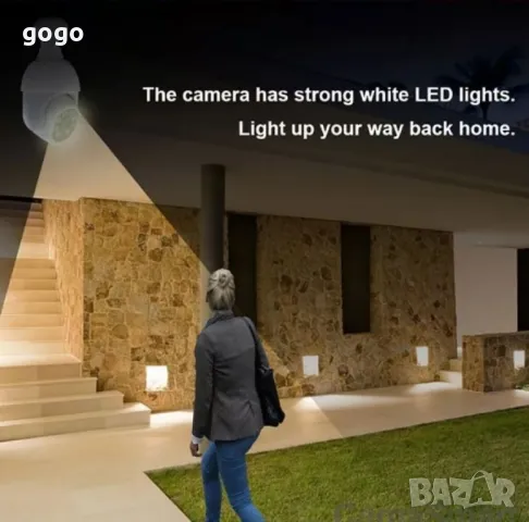 Куполна Wi-Fi камера под формата на крушка , снимка 3 - Камери - 49031643