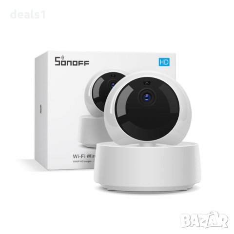 SONOFF GK-200MP2-B WiFi 1080P 360 градусова камера за сигурност бебефон с нощно виждане, снимка 2 - Други - 34609948