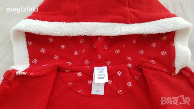 Бебешка Коледна блуза 3-6 месеца, снимка 5 - Бебешки блузки - 38553027
