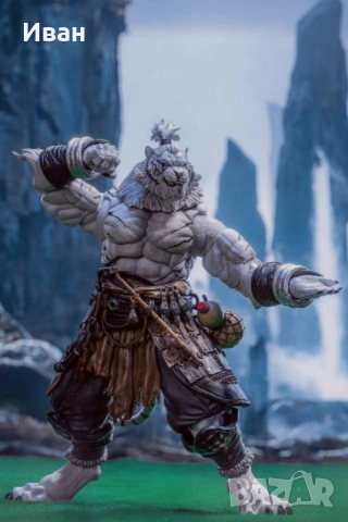 Ексклузивна екшън фигурка FuRay Planet Blade Master Weng (версия на White Tiger) в мащаб 1/12, снимка 5 - Фигурки - 53377814