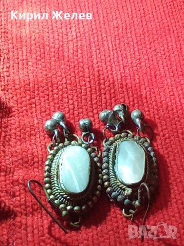 САЧАНЕНИ МАЙСТОРСКА РЪЧНА ИЗРАБОТКА ВЪЗРОЖДЕНСКИ ОСМАНСКИ ОБЕЦИ с БЯЛ ИВИЧЕСТ АХАТ 17478, снимка 6 - Антикварни и старинни предмети - 31358719