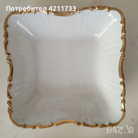 2 чудесни купи 21 см с позлата НОВО