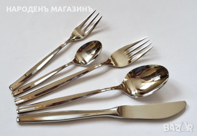 WMF - GERMANY - Сервиз прибори за хранене за 6 човека неръждаема стомана нож ножове вилици лъжици , снимка 9 - Прибори за хранене, готвене и сервиране - 53596531