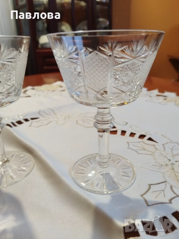 Кристален сервиз,, Ропотамо ", снимка 5 - Чаши - 52718945
