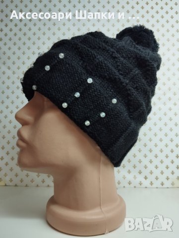 Дамска плетена шапка - мпш37, снимка 3 - Шапки - 43302144