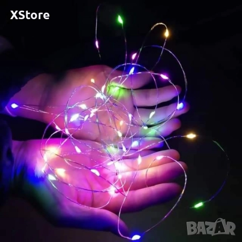 Коледни лампички на батерии в различни цветове, снимка 9 - Декорация за дома - 52440352